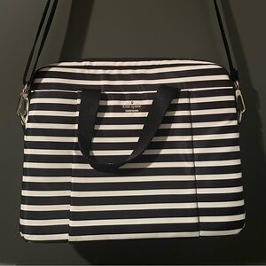 Kate Spade Black and White Striped Women's Bag